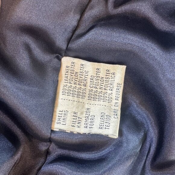 Cowboys Blue/Black Genuine Leather Inner Pockets Jacket L - Picture 8 of 9